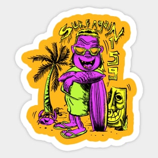 Vintage Surf Sticker